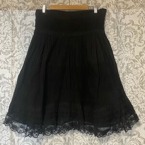 Elegant Black Midi Skirt